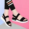 Summer sports sandals women's leather muffin thick sole ins tide soft sole light non-slip fashion beach shoes sandals women