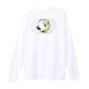 Champion Long Sleeve Round Odor Graphic Volleyball Size XL Men's T-Shirt, Neck, Antibacterial, Resistant, Quick-Drying, Print, T-Shirt, White,