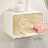 Wall Mounted Transparent Waterproof Tissue Box for Toilet Dormitory Bathroom Roll Paper Face Towel Storage Organizer