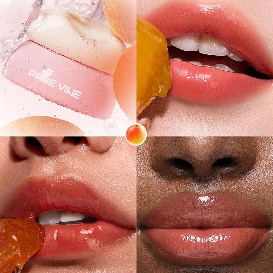 8 Color Jar Lip Nectar Hydrating Mirror Lip Glaze Milk Jar Lip Oil Doodle Lips Whitening Translucent Moisturizing