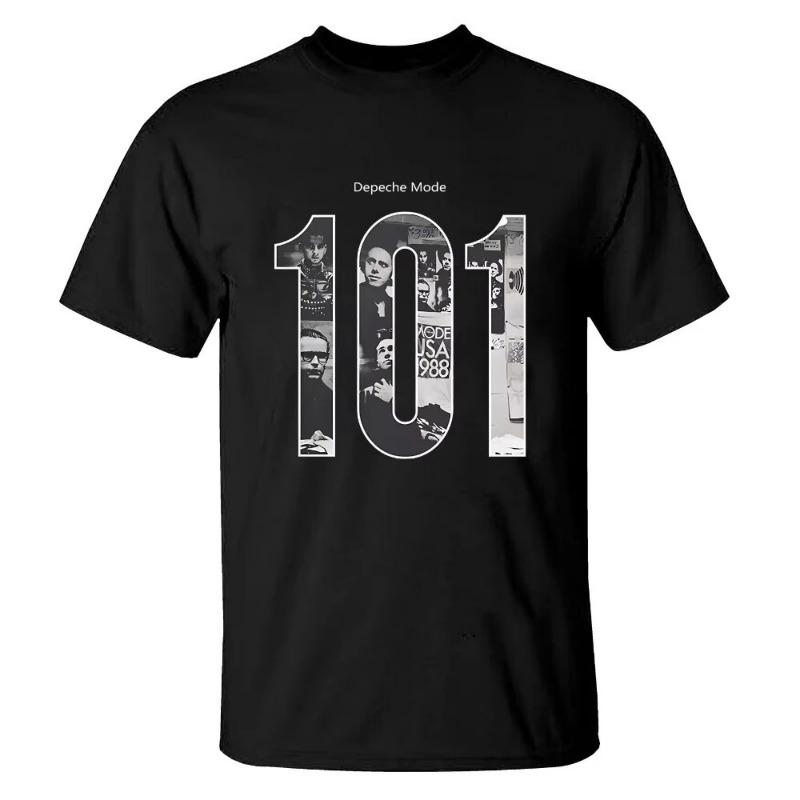 HOT SALE Depeche Mode Rock Short Sleeve Rose Men's T-shirts Punk American Hip Hop Cotton T-shirts High Quality T-shirts