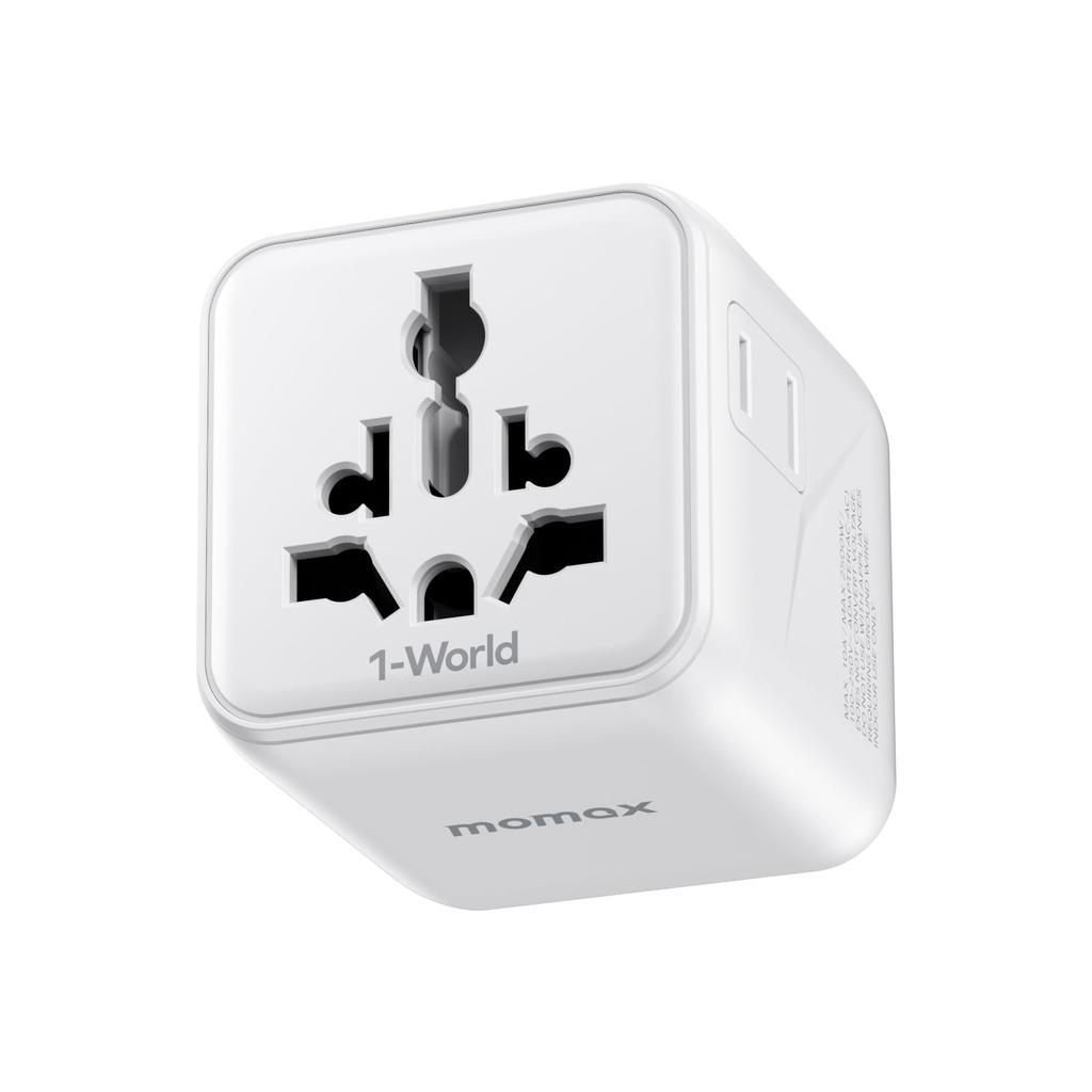 Super MOMAX Conversion International 2 AC Travel Converter Outlet Power Converter Worldwide Compatible with and Convenient Travel Item Mini! Plug,