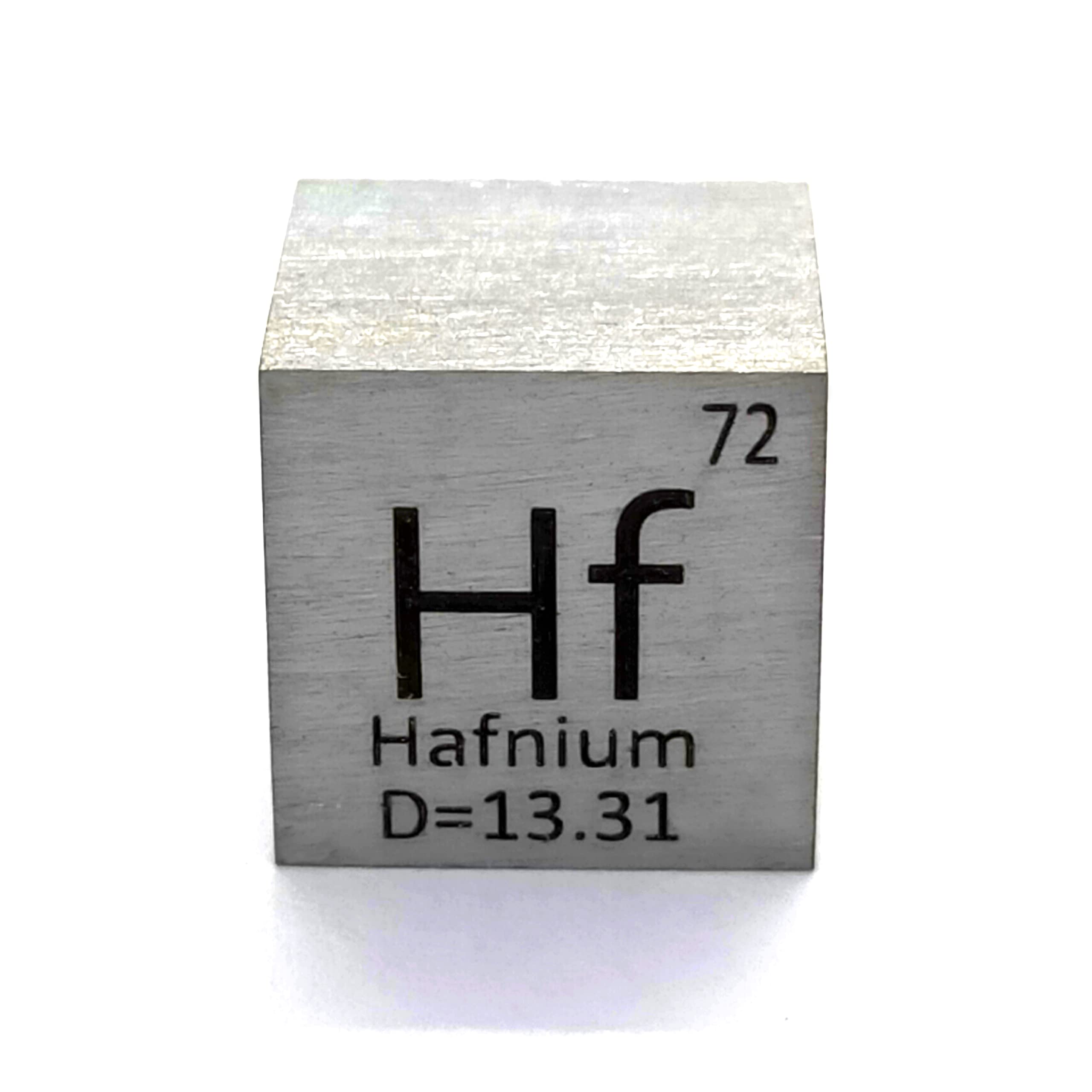 Elemental Hafnium marking normal specimen (Hf) (10mm cube, A, face)