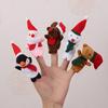 Cartoon Finger Puppet Set Plush Hand Puppets for Storytelling Early Education Soothing Doll Plush Toy Birthday Party Christmas Gifts