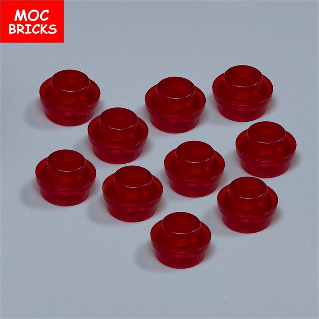 30 pezzi/lotto Mattoncini MOC Piatto Trasparente Rotondo 1x1 Scena Lago Oceano Fiume 30057 4073 Giocattoli Educativi da Costruzione Regalo per Bambini