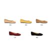 2025 Autumn New Temperament Round Head Square Buckle Shallow Mouth Suede Commuting Versatile Flat Sole Shoes Women's Spring and Autumn