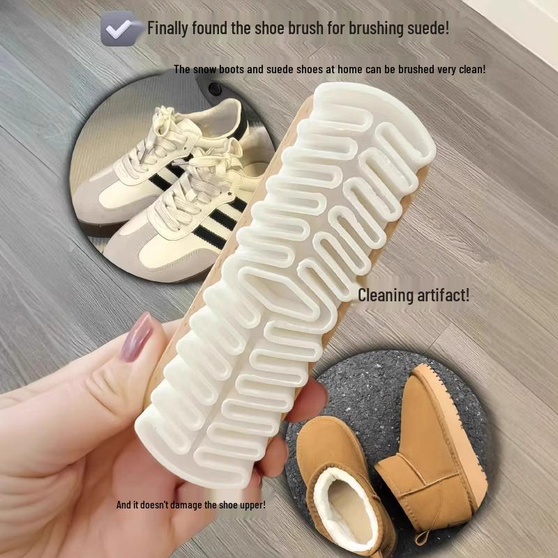 Suede Leather Shoe Care Brush Set with Eraser - Soft Bristle and Deerskin Brushes for Birkenstocks