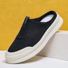 2025 Autumn New Mesh Breathable Men's Half Slippers Trendy Versatile Slippers Men's Shoes Youth Bag Head Drag