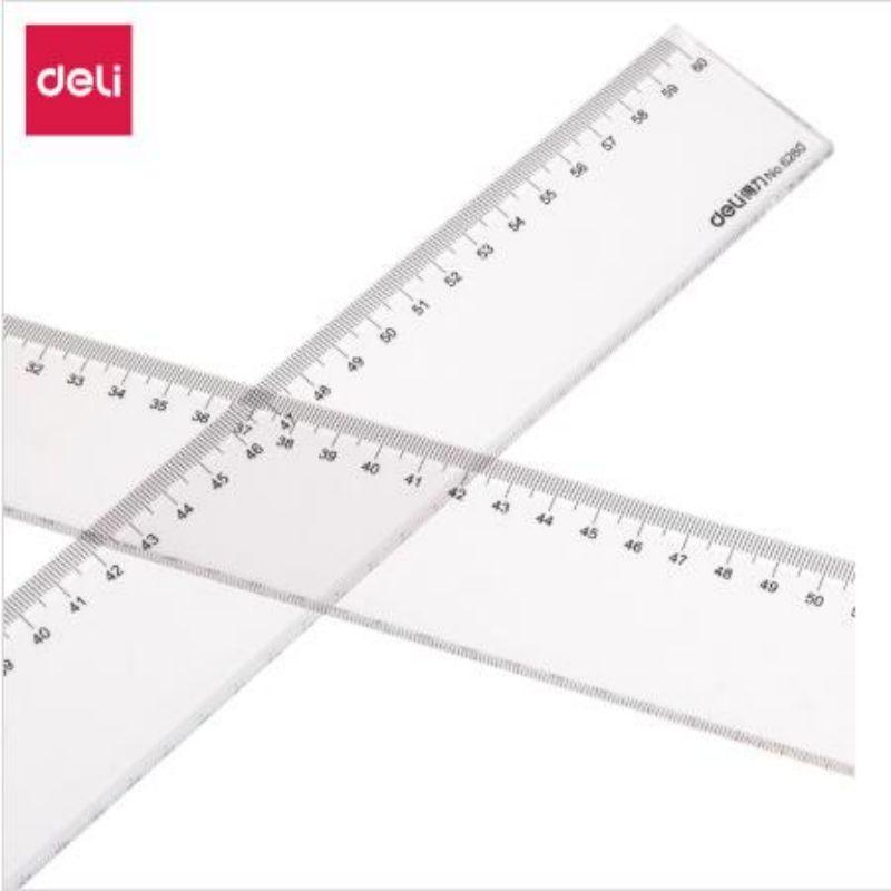Deli 6260 Transparent Plastic Ruler