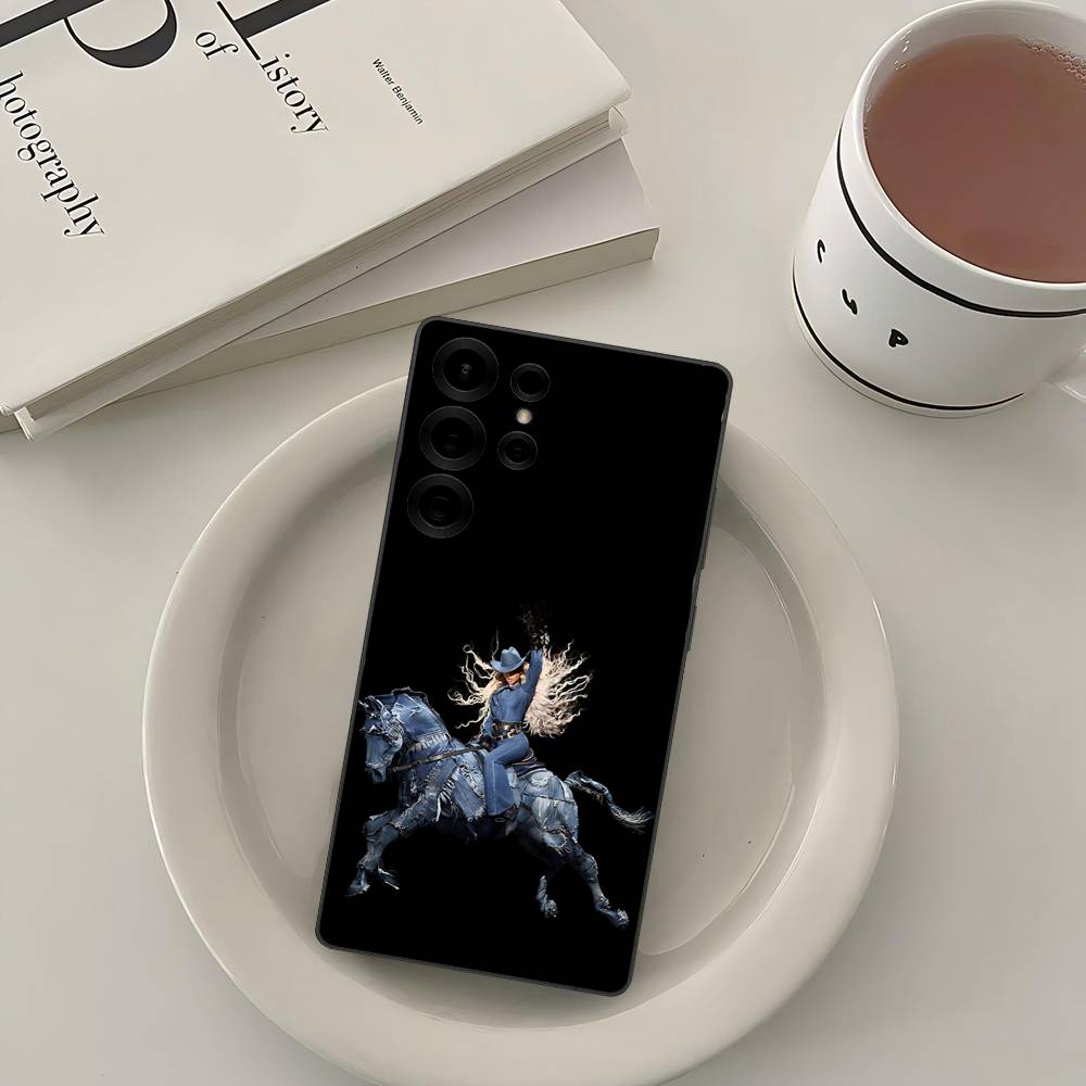 Beyonce Cowboy Phone Case For Samsung S 24 fe 25 Ultra plus 20 lite 21 30 22 23 24 22 Ultra 5G Fundas