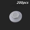Hex Drilling Screw Cap 100/200Pcs Low Temp Resistant Covers Fit 5.2mm Self-Drilling Tail Screws Cold Area Construction