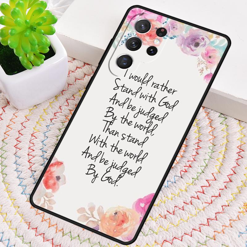 Christian Scripture Phone Case for Samsung Galaxy note 10 pro S26 Ultra S23 S24 FE S25 S21 S22 PLUS shockproof Cove
