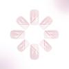 24 Pcs Simple Lines Stick On Nail Pink White Press On Nail Glossy Full Cover False Nail Artificial Nail for Woman