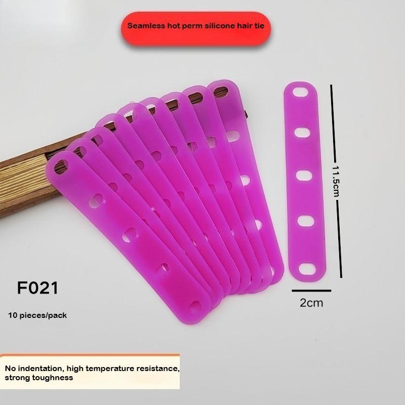 10/20pcs Hair Rings Hairpins Perm Rubber Band Heat Resistant Traceless Digital Cold Rods Rubber Bands Elastic