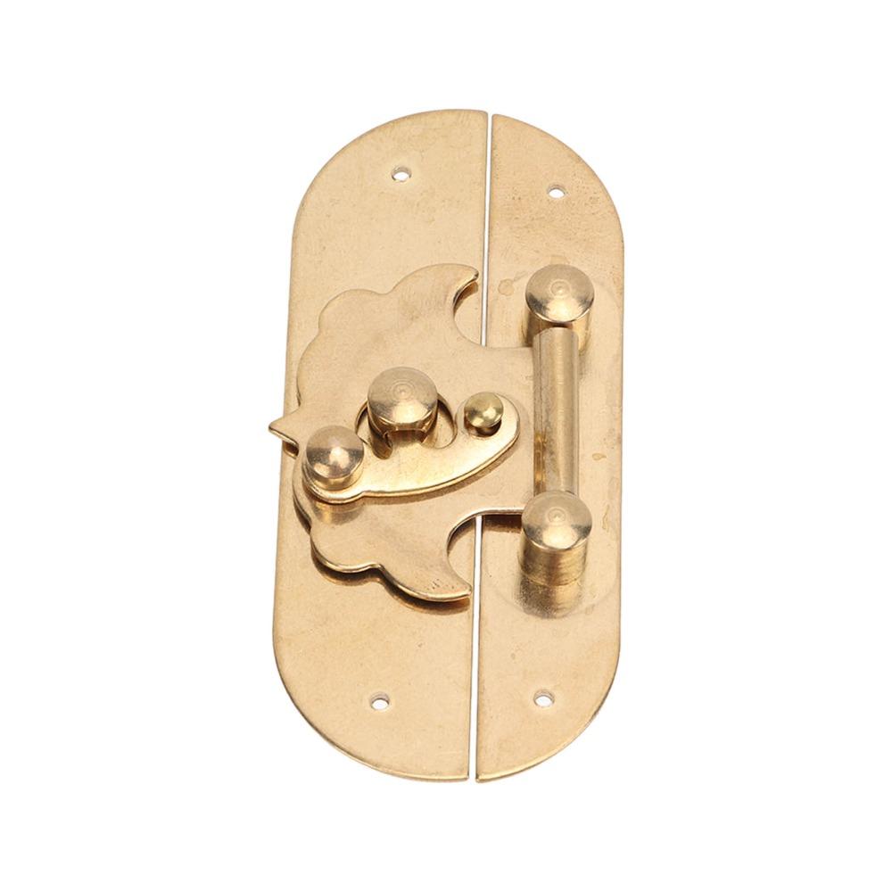 2sets Gold Antique Buckle Latches Brass Box Latch Hasp Latches Chest Clasp Closure Cabinets