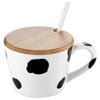 Cartoon Keramik Kaffeetasse Dreidimensionale Panda Dekoration Becher mit Deckel Löffel Exquisit Zuhause Frühstück Milchbecher Kinder Geschenk Neu