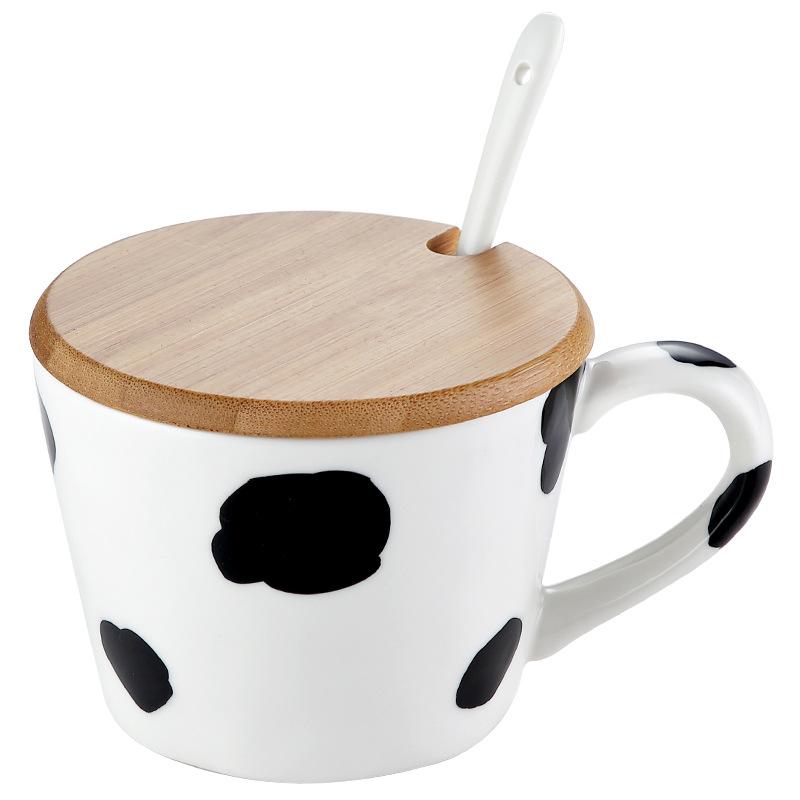 Cartoon Keramik Kaffeetasse Dreidimensionale Panda Dekoration Becher mit Deckel Löffel Exquisit Zuhause Frühstück Milchbecher Kinder Geschenk Neu