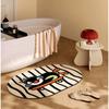 Cartoon Style Bathroom Slip-resistant Mat Dirty and Wear-resistant Diatom Mud Cushion Porch Restroom Door Quick Dry Easy Care Foot Mat
