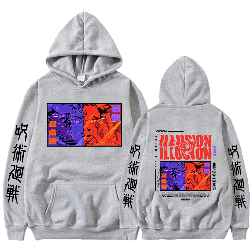 Anime Jujutsu Kaisen Hoodie Ryomen Sukuna Gojo Satoru Graphic Hoodies Vintage Oversized Hooded Men Women Clothes
