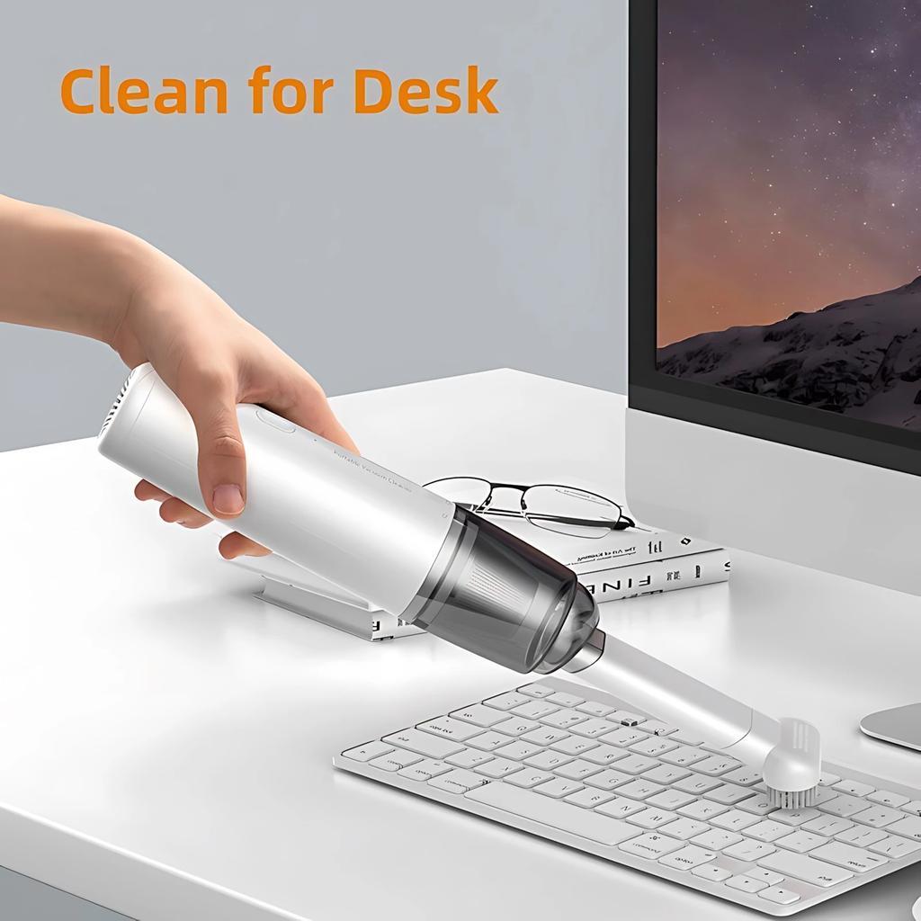 Powerful Handheld Car Vacuum Cleaner Rechargeable Cordless Mini Portable Auto Dust Buster For Home Office Car Cleaning