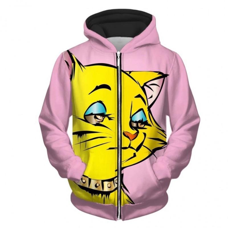 Womens Oversized Hoodie With 3D Animal Print Digital Loose Fit Long Sleeve Sweatshirt Winter Streetwear