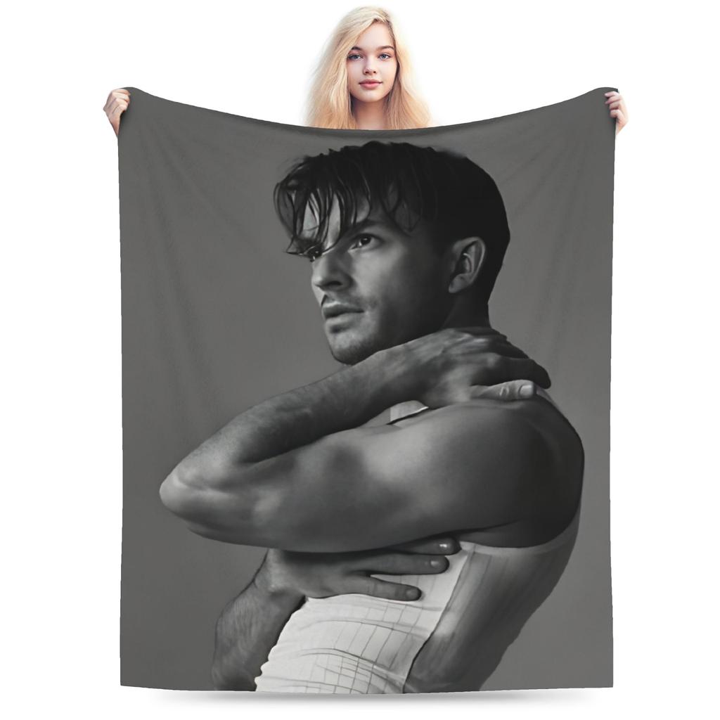 Jonathan Bailey Blanket  Warm Funny Plush Bedding Throws For Child Outdoor Flannel Bedspread Bed Cover