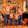 Family Matching Halloween Pajama Set - Short Sleeve Top and Pants for Mom and Kids