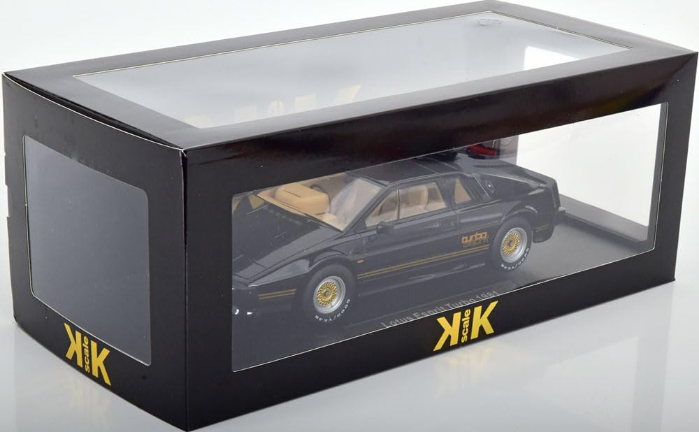 Lotus Esprit Turbo 1981, hotový produkt, měřítko 1:18, černá/zlatá