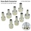 1Pcs Silver Tone Pipe Fitting Connector Stainless Steel Pipe Fitting  for Hose Connection