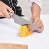1/2Pcs Mini Knife Sharpener Portable Two-Stage Ceramic Rod Whetstone Tungsten Steel Sharpener With Chain Camping Kitchen Tools