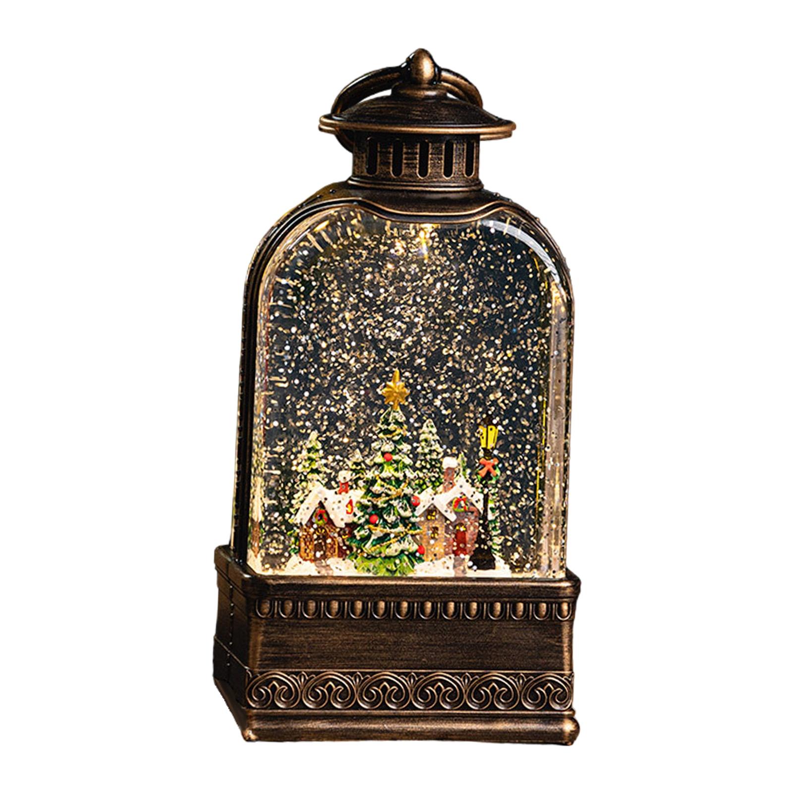 

Christmas Lantern Lights Glitter Lantern Glittering for Fence Dining Decor