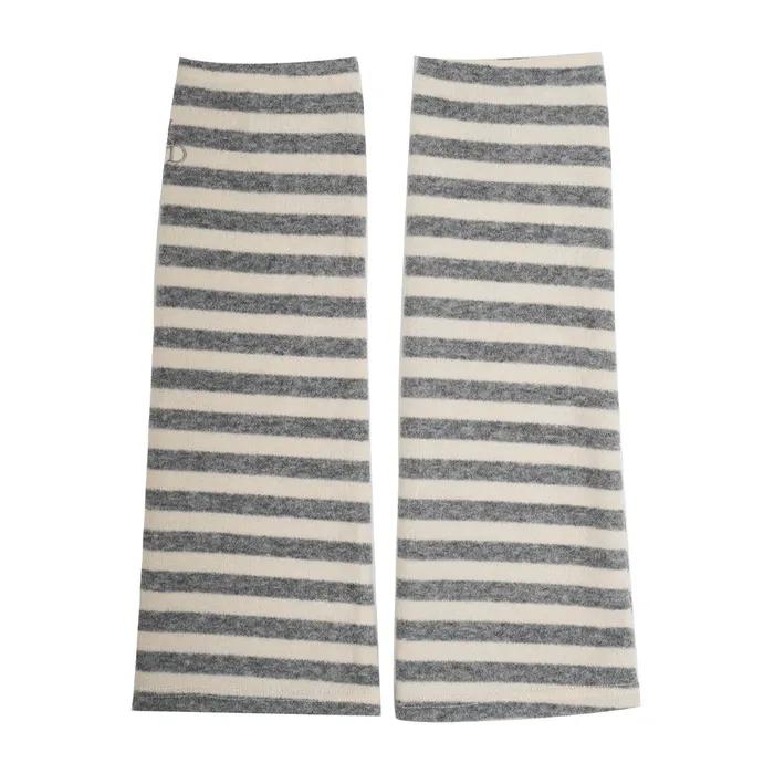 Striped Soft Leg Warmers_Gray