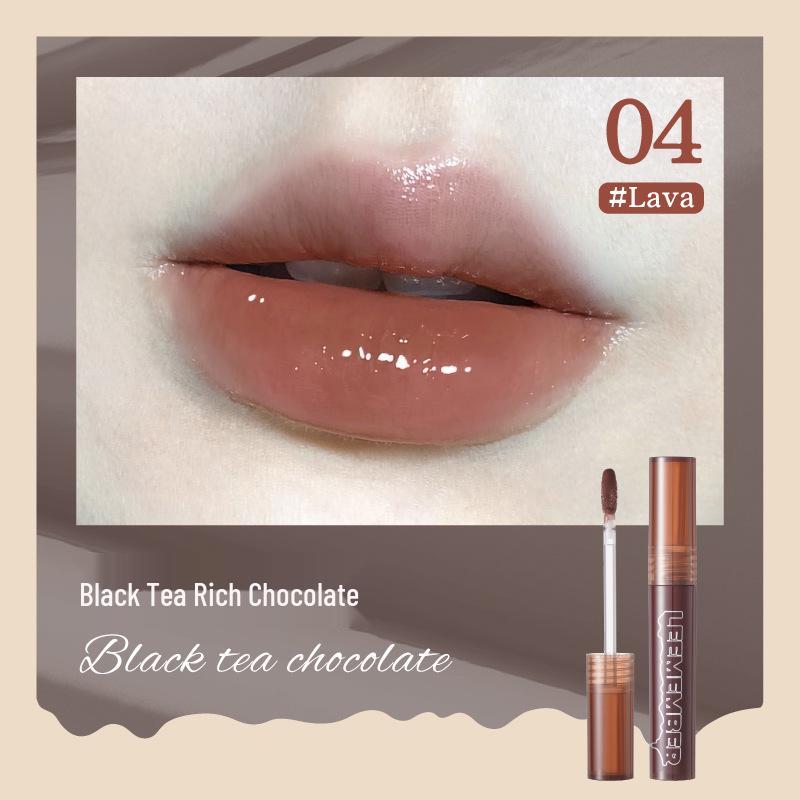 LEEMEMBER Water Essence Series: Lychee Melon Lip Gloss, Chocolate Matte Lipstick, Affordable Lip Glaze