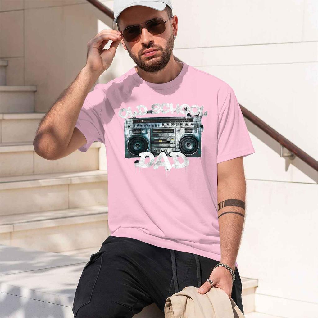 Old School Dad D Tshirt Throwback 80s 90s Unisexs Clothing Boombox Graffiti Fitness T Shirt Funny Print Tshirt 2026 New Model