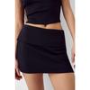 Folded Waist Mini Skirt