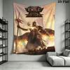 Path of Exile 2 Wall Hanging Printed Fabric Blanket Decorative Tapestries for Bedroom Living Room Home Decor