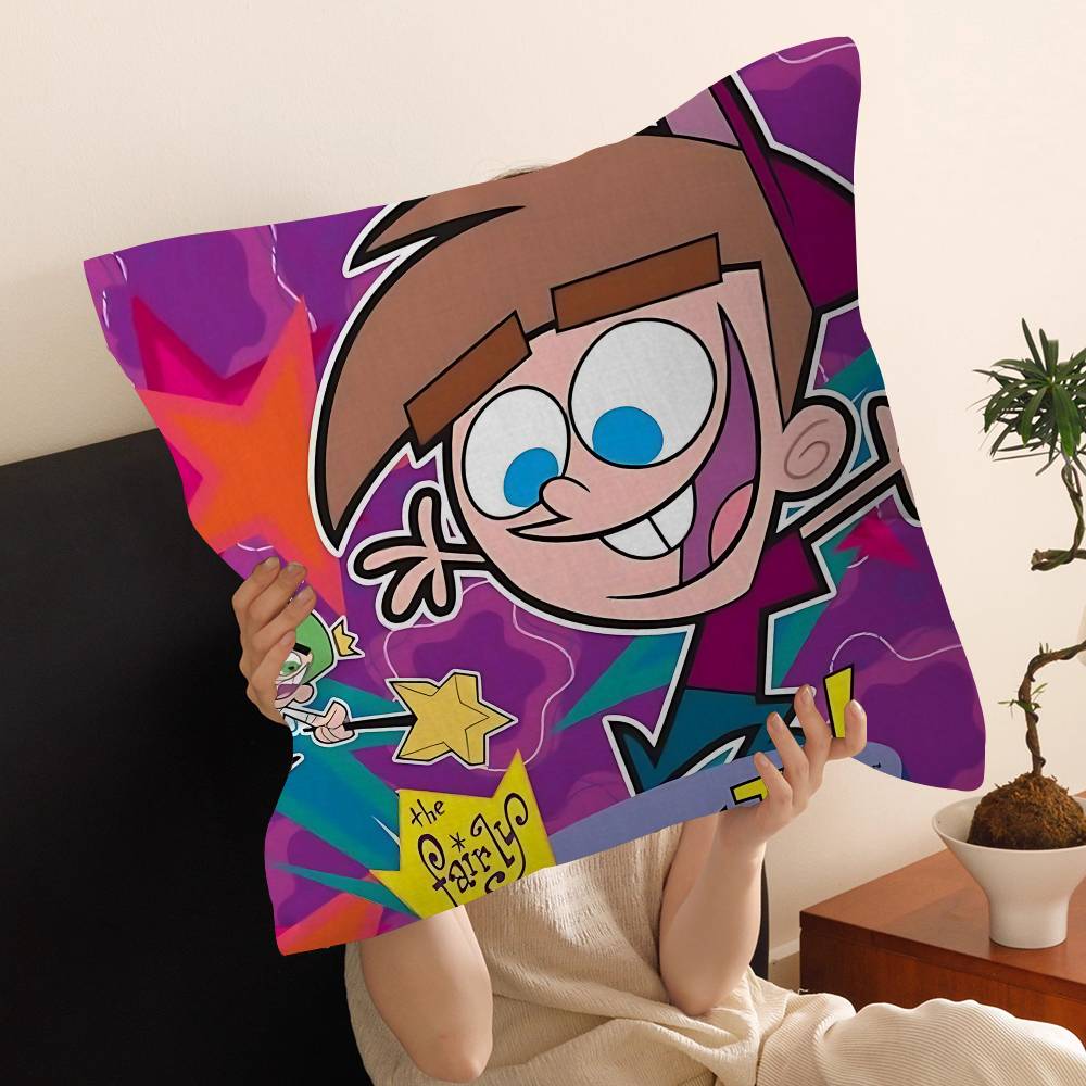 Children Animation FFairly OOddparents Cushion Cover Inches Farmhouse Decor Home Throw Pillow Covers For Couch Decorations