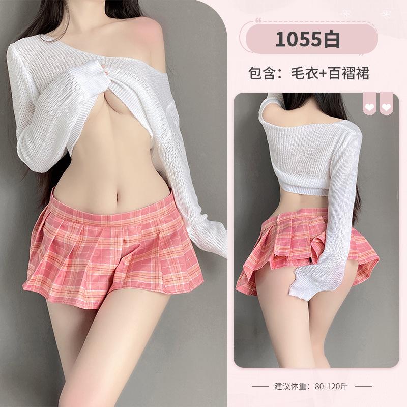 JK sweater uniform short sexy lingerie pure and cute campus transparent temptation passion suit pure desire wind
