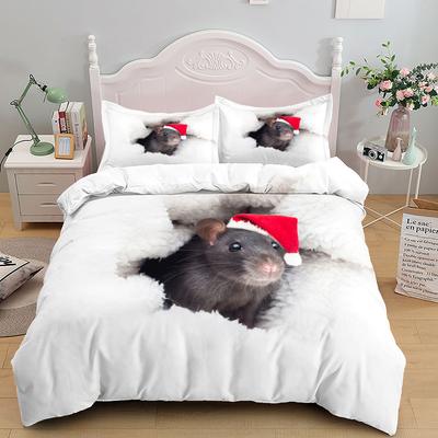 Sada povlečení na přikrývku Lovely Rats Boys UK Single Double Queen US Twin Full King Size Between Bed Wedding Set