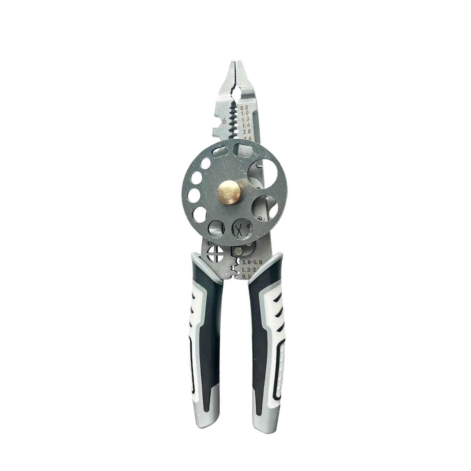 Multifunctional Wire Stripper Wire Stripper Combined Electrical Special Tool Wire Clippers Cable Crimping Pliers Wire Dialing Scissors Combination wire stripper (8171)