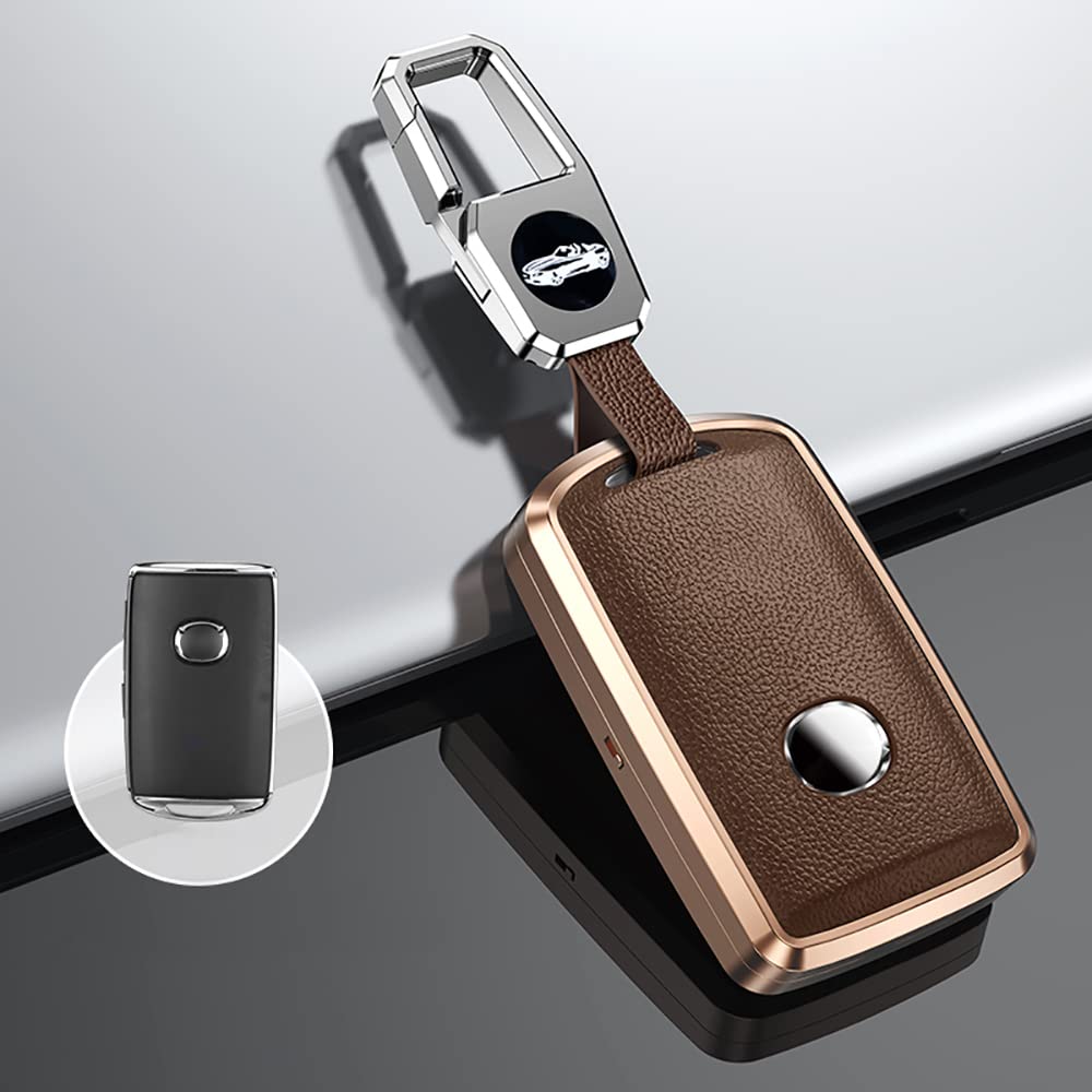 Smart Key Case for Compatible with New Mazda Mazda Mazda Mazda 3 New Mazda 3 Mazda 3 Mazda Remote Control Case for Easy Aluminum Alloy and Leather