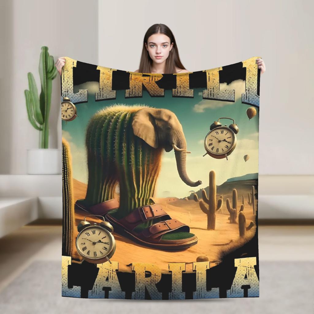 Coperta Design Personaggi Meme Brainrot Italiani Morbida Divertente Traspirante Plaid per Letto Divano Decorazione Tessile