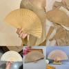 Personalized Hand Held Fan Vintage Chinese Wooden Fan Ornaments Bamboo Folding Fan  Women