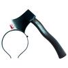 Funny Scary Hair Hoop Halloween Perform Props Axe Saw Nail Knife Headwear Fake Blood Scene