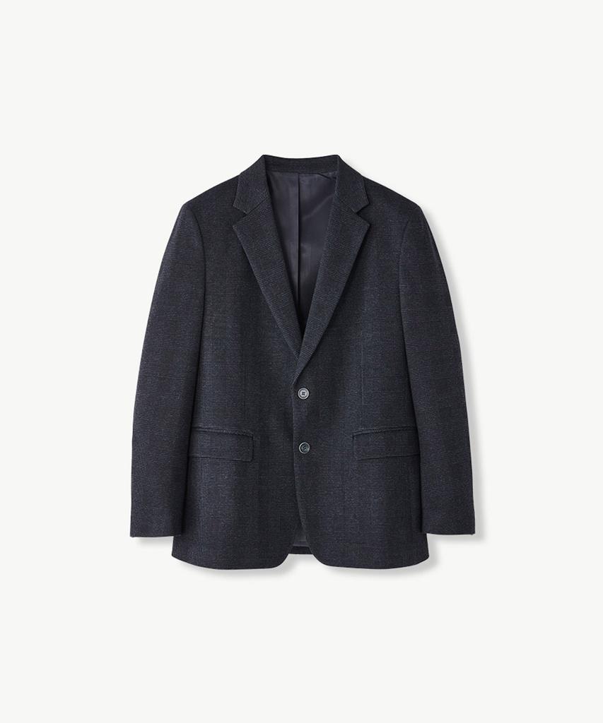 Stco Comfort Glen Check Setup Set Navy (Relaxed Fit)_Sejva01Set