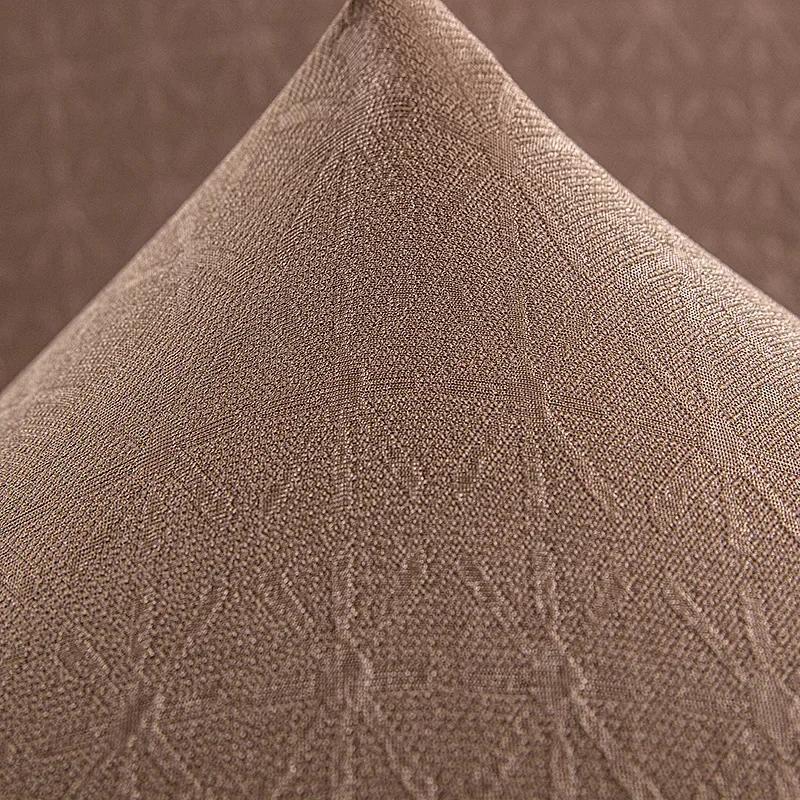 Elastic Solid Color Adjustable Chair Cover Jacquard Stretch Slipcovers Chair Seat Covers Kitchen Dining Room Wedding Banquet