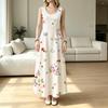 Women's Floral Maxi Dress Sleeveless Soft Flowy Summer Dress for Beach Vacation,Daily Commute & Casual Outings