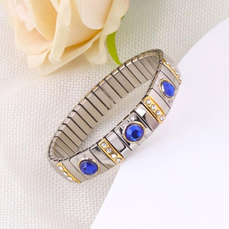 Bohemian Rhinestones Stretch Bracelet Versatile Elastic Rhinestones Wristband Ornament Sophisticated Bracelet Accessory