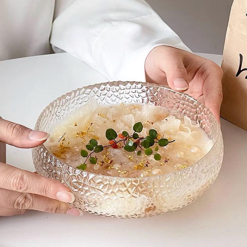 European Style Glass Salad & Dessert Bowl