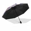 Mickey Mouse, Music Notes Themed Automatic Opening and Closing Umbrella, Brightly Colored 8-rib Portable Umbrella, Suitable for Men and Women, A Perfe